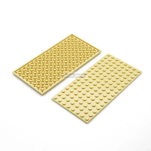 MARUMINE 8x16 Dots Base Plate Particles Building Blocks Compatible 92438 MOC Classic Bricks Accessories DIY Toys for Boys Girls 5