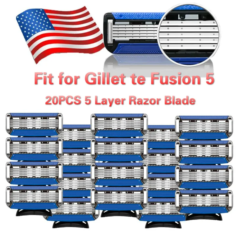 

DDPGGL Men's Shaver Razor Blade Machine for Shaving Blade for Gillet te Fusion 5 Layer Stainless Steel Straight Razor