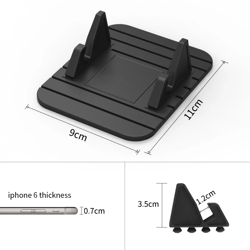 Кронштейн для мобильного телефона противоскользящая приборная панель для автомобиля установленная силиконовая подушка для сиденья мобильного телефона для Apple samsung Millet
