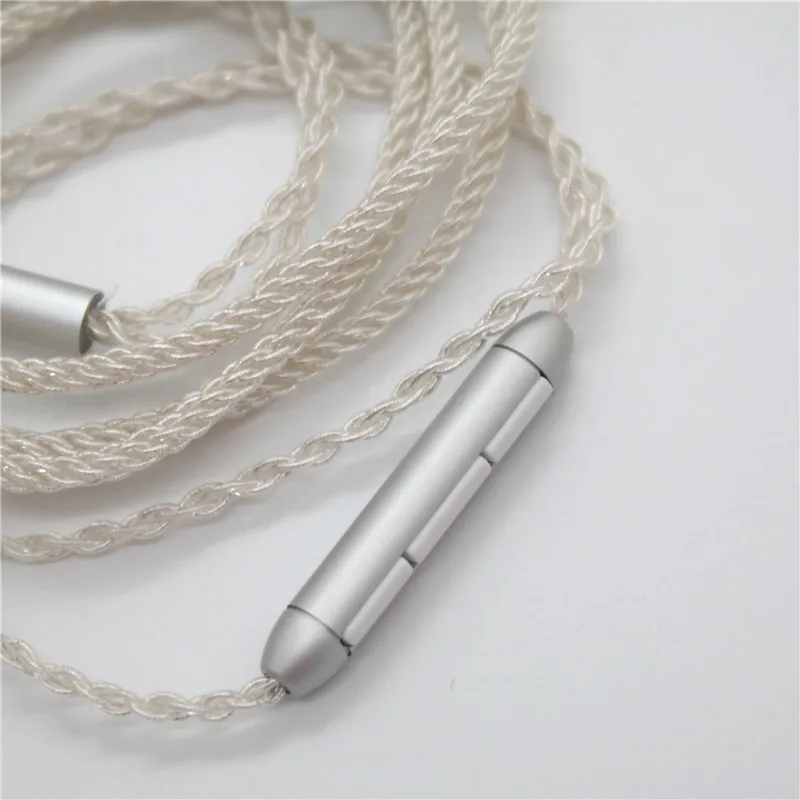 3.5mm/ Type C OCC Silver Plated Audio Cable 8 Strand MMCX Headphone Cable with Microphone DIY HiFi Cable for SE425 UE900