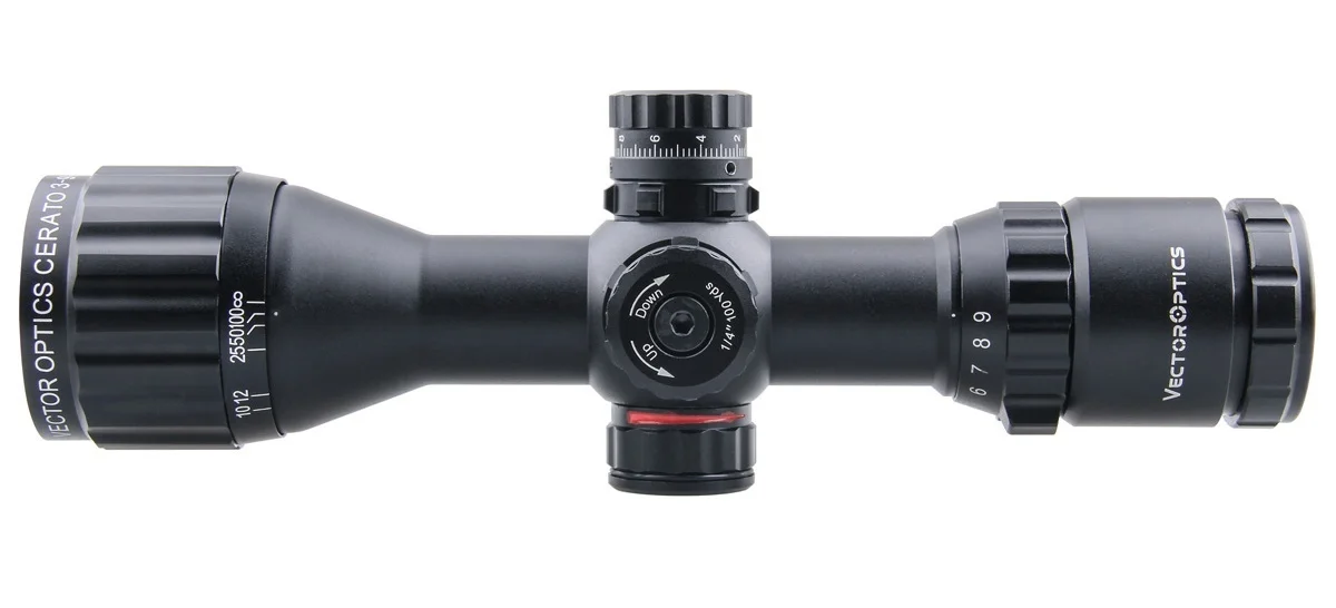 Векторная оптика Cerato 3-9x32 AOE компактный прицел объективный объектив фокусировка освещение револьверный замок Воздушный прицел
