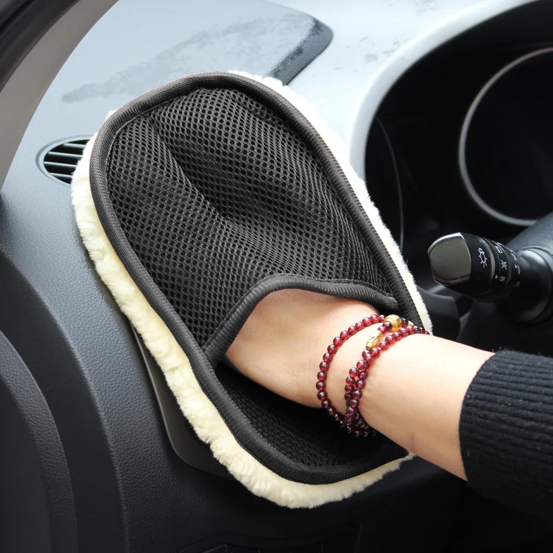 Car-styling Soft Wool Car Wash Washing Gloves for Kia Rio K2 Sportage Soul Mazda 3 6 CX-5 Lada Skoda Octavia Superb Yeti | Автомобили и