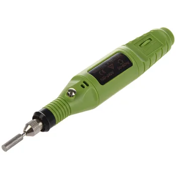 

Green Electric Manicure pedicure machine Nail Art File Drill Pen 6 Bits