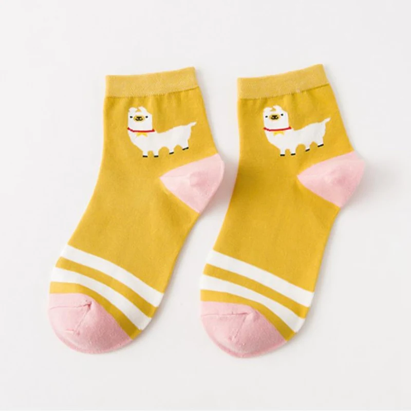 Женские носки Alpaca, милые, теплые, удобные, милые, Ретро стиль, шерсть, для девушек