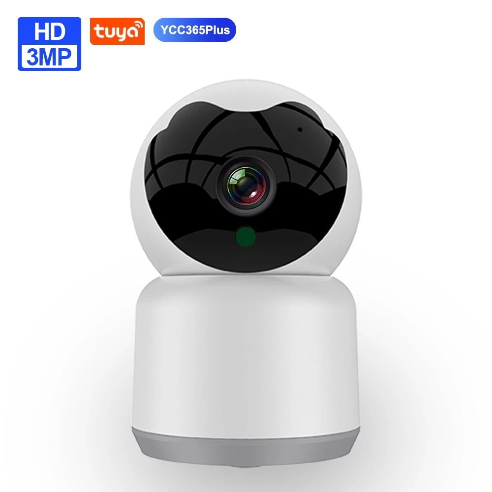 Tuya/YCC365 3MP IP Camera HD Video Surveillance Two Way Audio Cloud Storage Motion Tracking Smart Home Security Cameras | Безопасность и