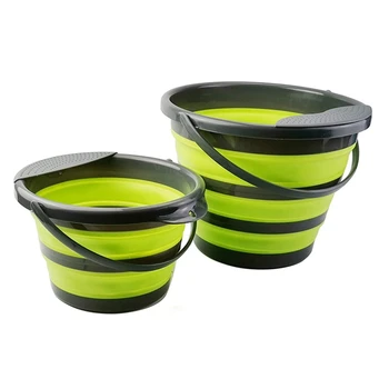

2 Packs Foldable Plastic Bucket for House Cleaning, Durable BPA-Free Gardening Bucket