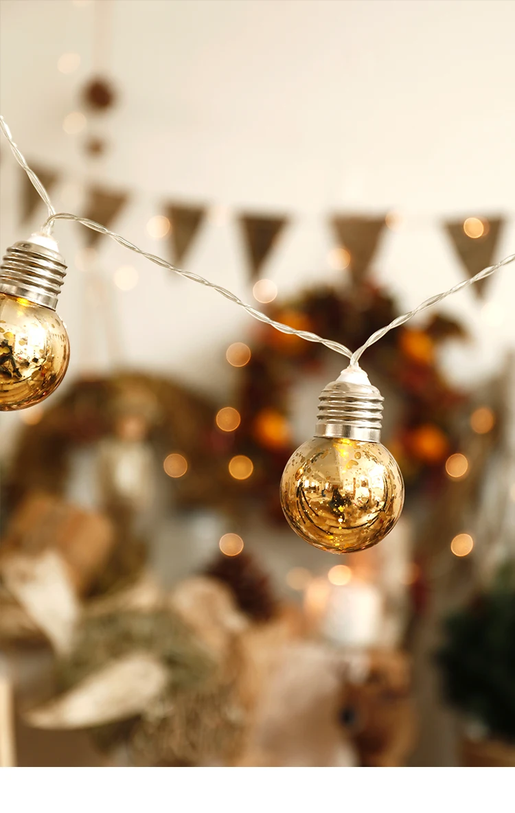 Сказочное покрытие Золотое Пятно Blub батарея USB Гирлянды 6 м светодиодный Декор для рождественской гирлянды на окно Свадебные kerstverlichting