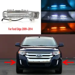 2 шт. светодиодный Габаритные огни для Ford Edge 2009 2010 2011 2012 2013 2014 DRL светодиодный колпак противотуманных фар Противотуманные фары