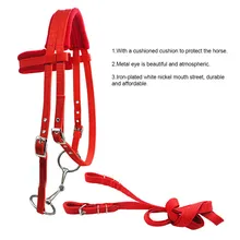 Скачки для верховой езды, приспособление для верховой езды, регулируемый прочный, для кемпинга, путешествий, для гонок, мягкий, утолщенный, для лошади, уздечка