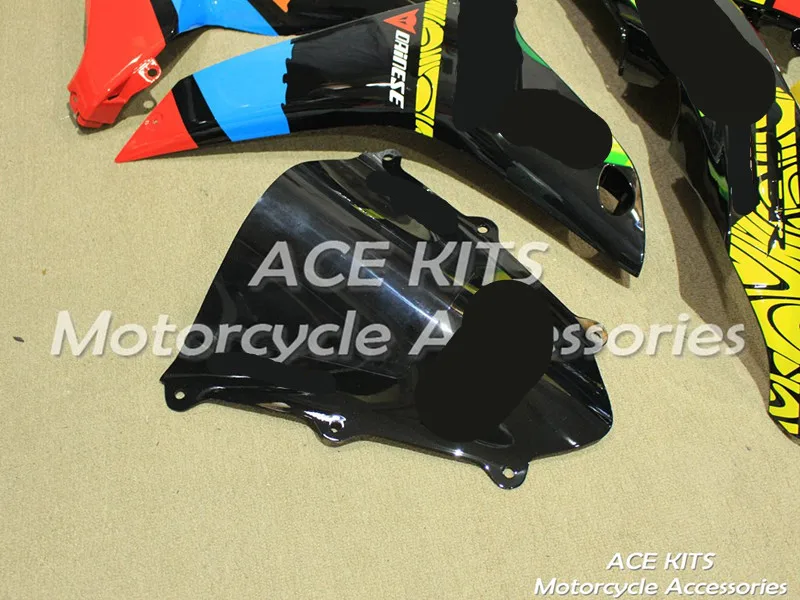ACE наборы ABS инъекции обтекатели комплект Подходит для HONDA CBR600F5 2007 2008 CBR600F5 07 08 Желтый Черный F77