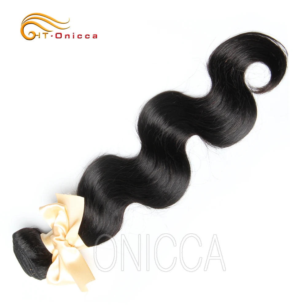 Brazillian Hair Body Wave Weft 3 Bundles For Lucky Queen Remy Hair Extensions Natural Color 8-28 In