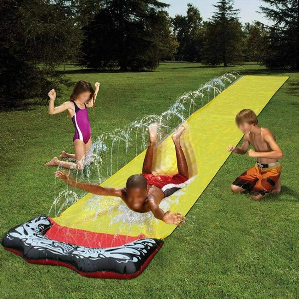 

Timelytrust Inflatable Water Single person Racer Pool Kids Summer Park Play Fun Outdoor PVC PLAY MAT