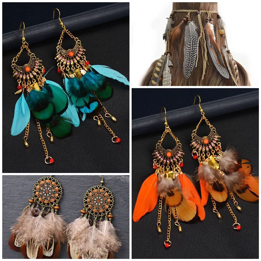 24/50 Pieces 5-15CM Multi-Style Natural Peacock Pheasant Feather Crafts Jewelry Making Accessories Decorative Feather Wholesale