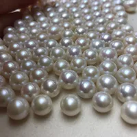 8.5-9 mm high luster AAA big perfect round Nature freshwater loose pearl,half hole 1