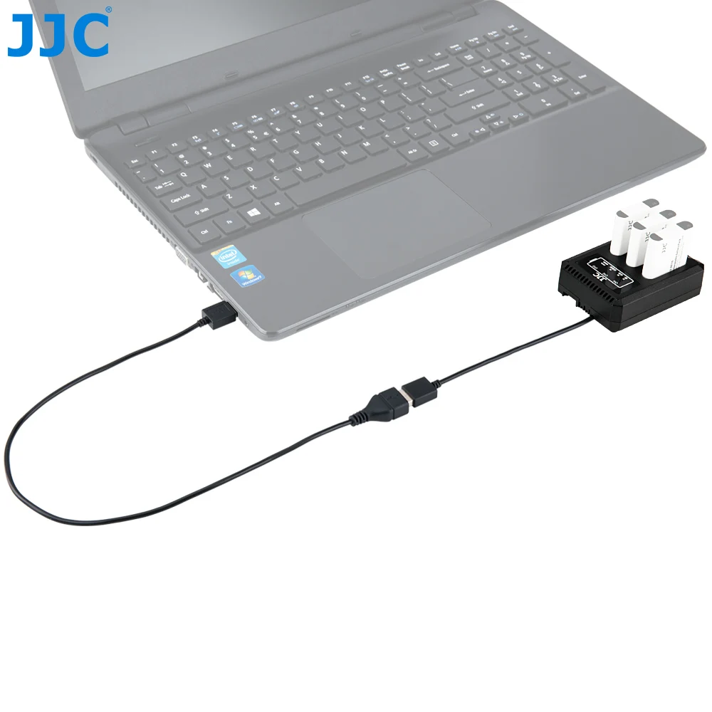 JJC USB мульти зарядное устройство для Ricoh DB-110/Olympus LI-90B/JJC B-DB110 Зарядка 3 батареи со светодиодный индикаторами кабель-удлинитель