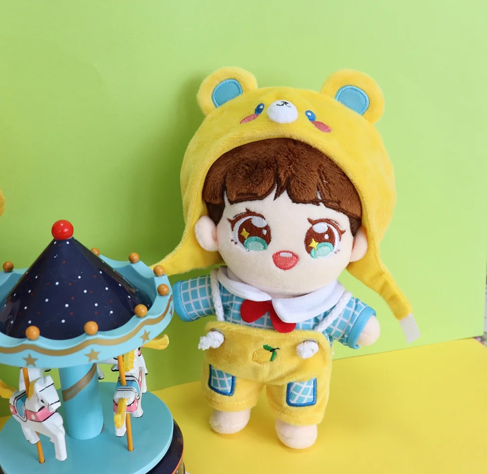 [MYKPOP] KPOP Bear Hood 4 шт. комплект: одежда с капюшоном для животных на 20 см и 15 см, KPOP Fans коллекция SA19092805