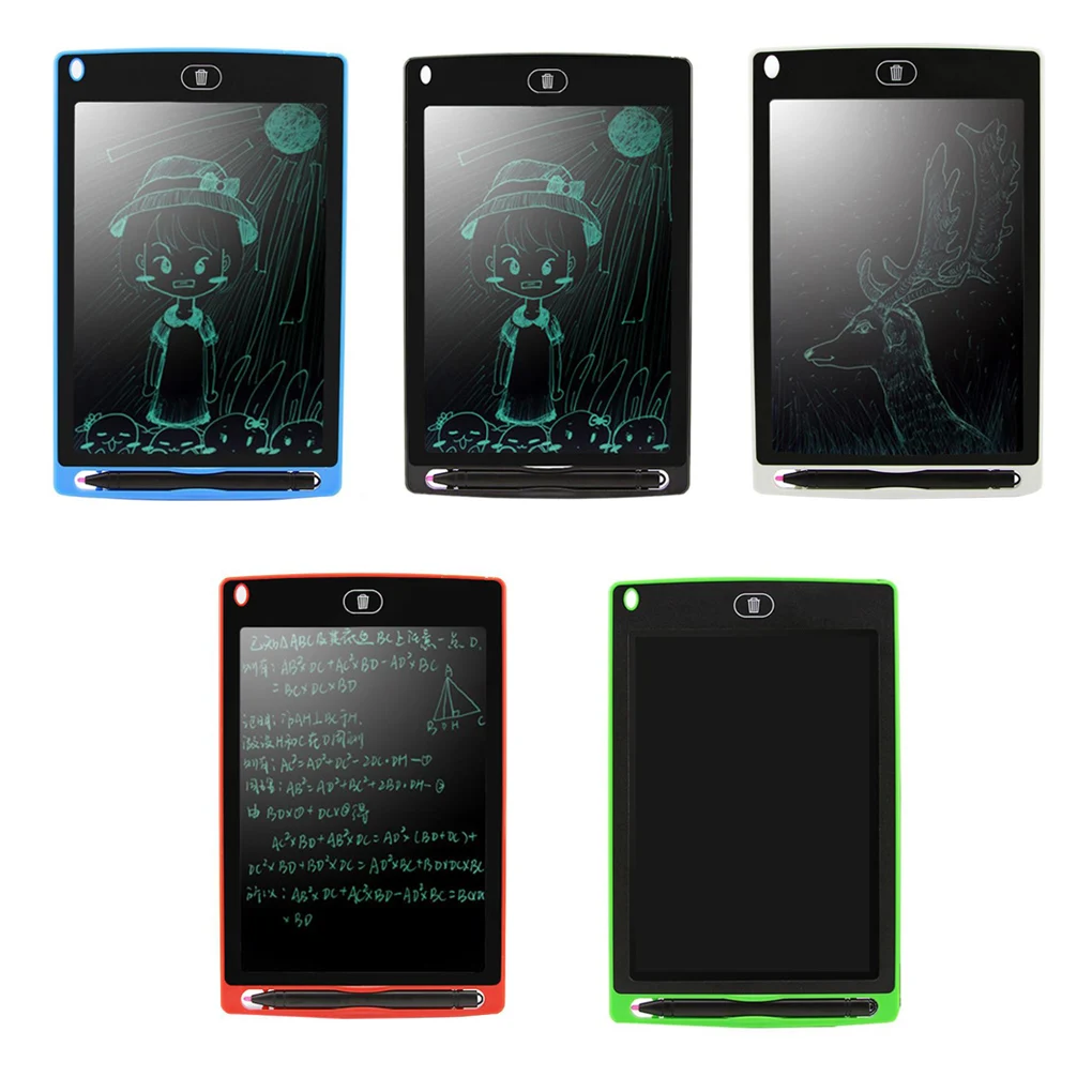 

5 Colors 8.5 Inches LCD Graphic Board Childen Digital Drawing Doodlling Pad Tablet Notepad