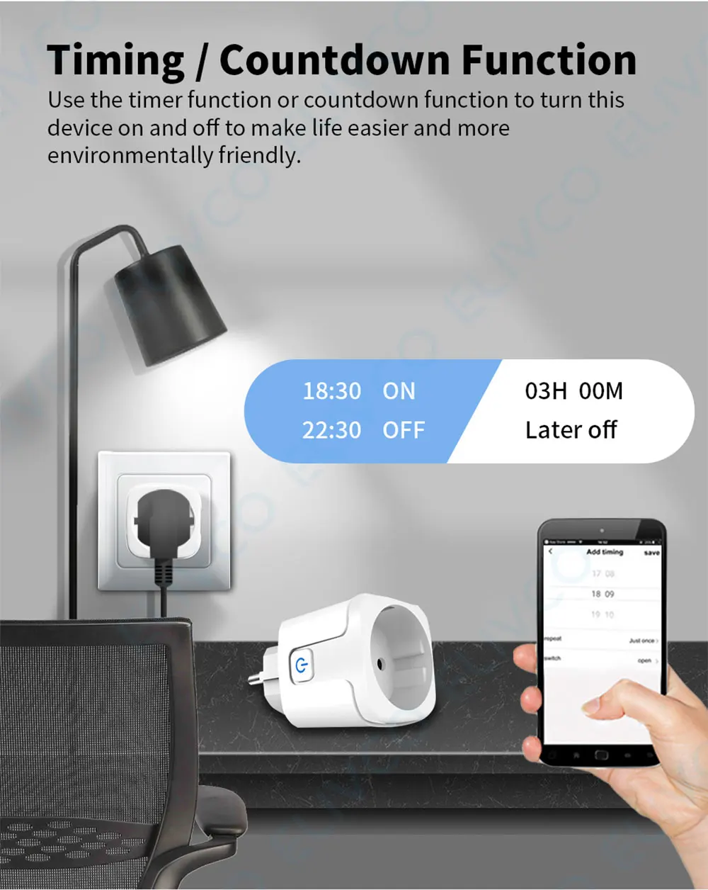 16A ZigBee 3.0 Smart Plug Power Socket SmartLife App Remote Control Timer Countd