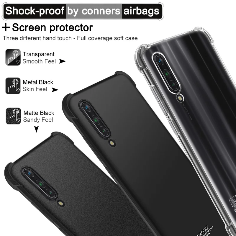 IMAK Кристалл ТПУ для Funda Xiaomi mi CC9 чехол 360 Защита прозрачная задняя крышка для Xiaomi mi CC9e чехол mi CC 9 E 9E E9 кожа