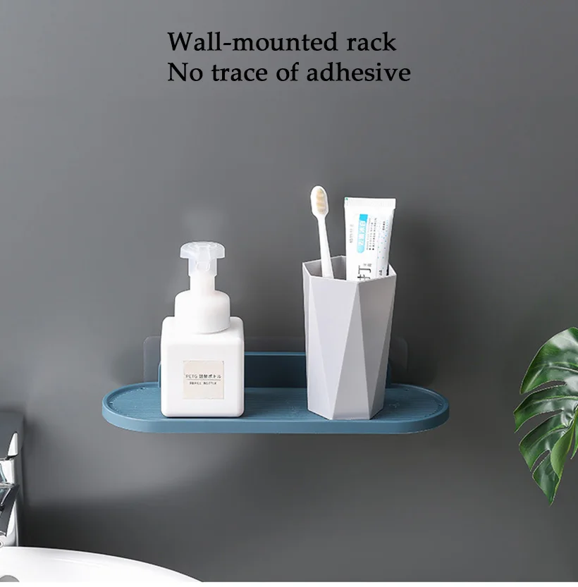 Гвоздь свободное пространство пластиковые полки для ванной комнаты на кухню стену полку душ стеллаж для хранения аксессуары для ванной комнаты шампунь держатель
