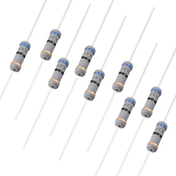 

uxcell 100pcs 1W Carbon Film Resistor 5% Tolerance 4 Color Bands Group 27R -560R 1KR-6.8KR 68R