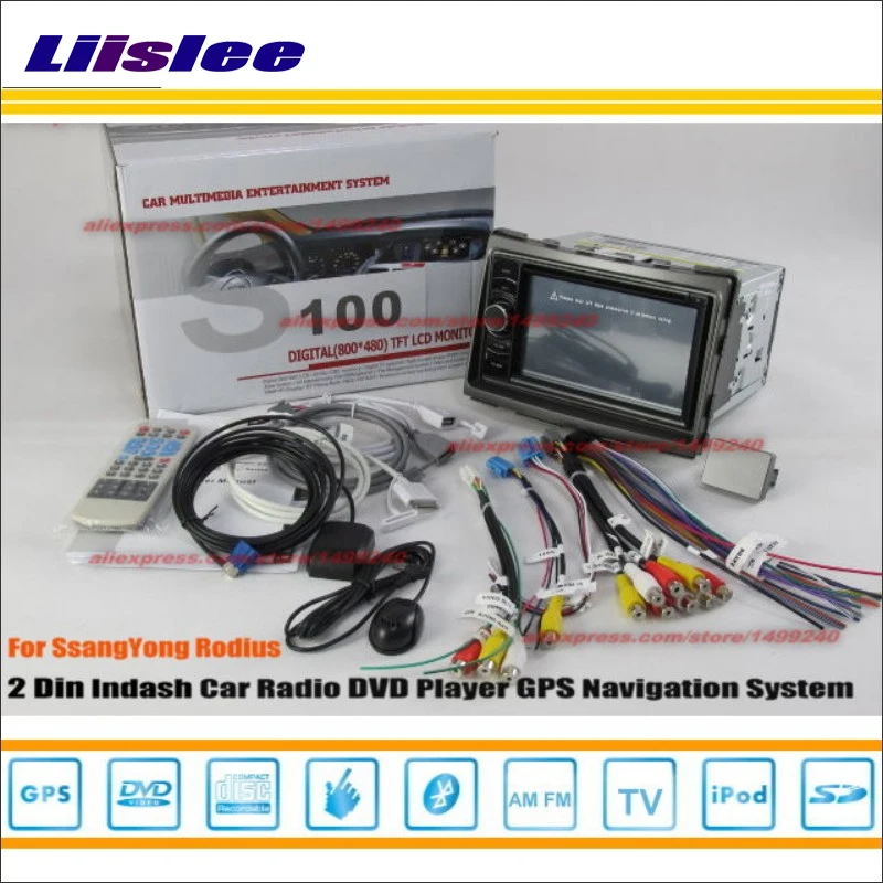 Автомагнитола для SsangYong Rodius 2004 2014 стерео CD DVD плеер GPS навигатор HD сенсорный экран