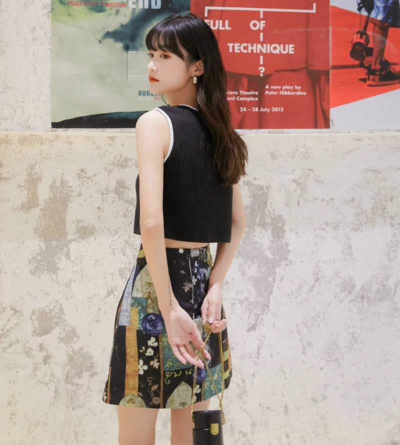 Женский топ с V образным вырезом без рукавов|Майки| |