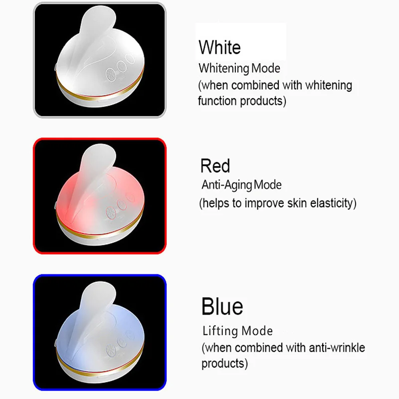  EMS RF Mesotherapy Electroporation Ultrasonic LED Light Photon Handheld IPL Skin Rejuvenator Massag - 4000433559618