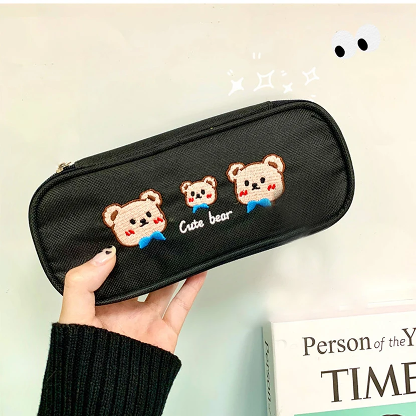 Pencil Cases Aesthetic School Useful Stationery Cases Boy School Kit