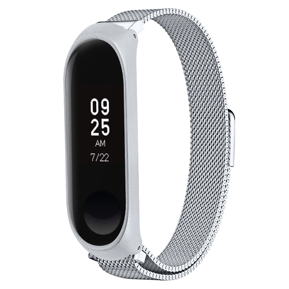 Высококачественный Браслет из нержавеющей стали для часов Xiao mi Watch mi Band 3 4 ремешок с чехлом бампер Сменные аксессуары