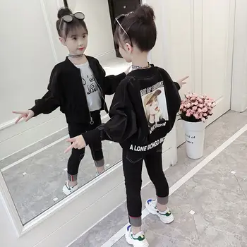 

Children's Clothing Girls Spring Coats New Girls Spring and Autumn Models Tops Children's Autumn and Winter Foreign Jackets