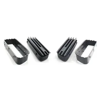 

Exterior Kidney Grille Decal Trim ABS Black 2pcs For BMW M3 E46 2001-2006
