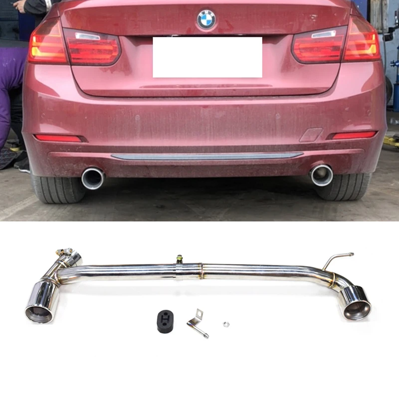 

Carbon Fiber Exhaust Tip For BMW F30 F31 320i 318i M Sport Car Exhaust Pipe 304 Stainless Steel Muffler Tip For Original Bumper