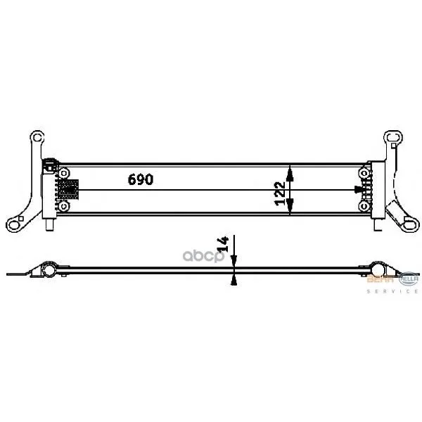 Радиатор Двигателя 8mk376719-051 HELLA арт. 8MK376719-051