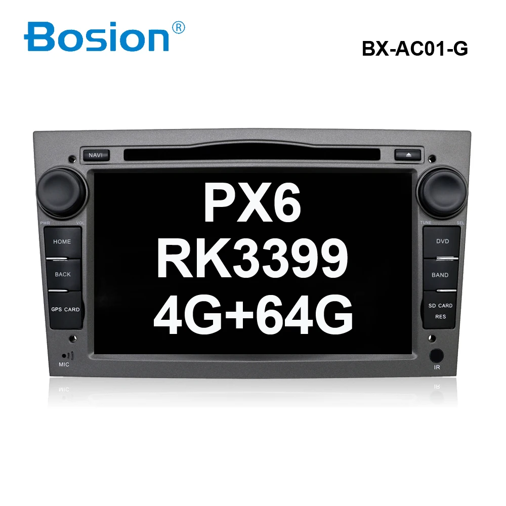 AC01G PX6 4G+ 64G Android 2 Din автомобильный DVD Авторадио Навигация wifi BT для Vauxhall Opel Astra H G Vectra Antara Zafira Corsa мультимедиа - Цвет: AC01G