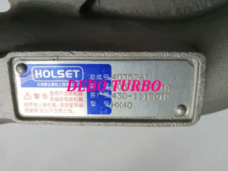 Новый оригинальный Турбокомпрессор HOLSET HX40 4029153 3538606 4035261 430 1118010 для кумминс 6BT 5.9L