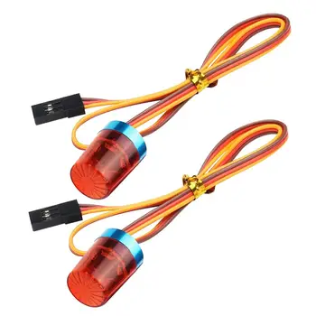 

2Pcs RC Model Police Car Truck Vehicle Flashing LED Warning Light Alarm Lamp Lights Car Interior Accessories New Hot Sale