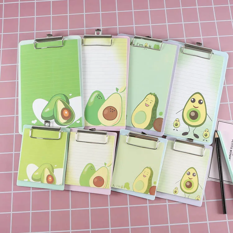 43% 16 шт авокадо мультфильм качающаяся фанера post-it Студенческая портативная книга записей блокнот Холодильник Бумага для заметок WJ01