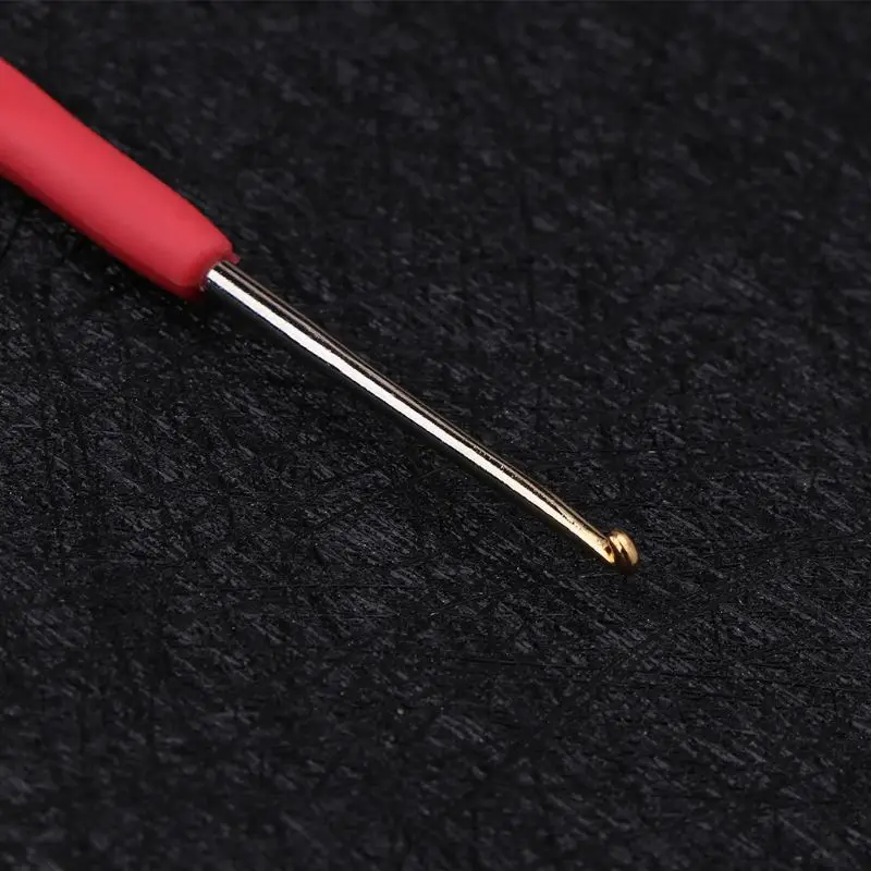 Drop Ship 10Pcs Bearded Needle Crochet Hooks Set Ergonomic Soft-Grip Handle Sewing Knitting Knitwear DIY Tools