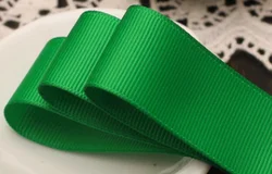 Vibrant Grosgrain Ribbon Collection for DIY Crafts and Decorative Gifts (5 Meters) (Grass green)