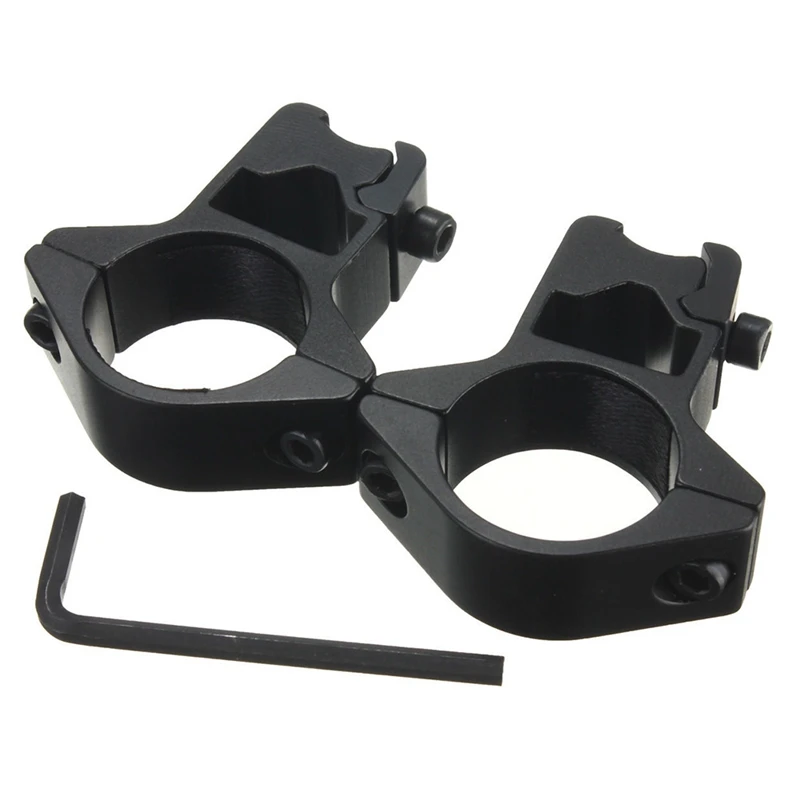 2pcs High Profile 25.4mm 1" Scope Rings 11mm Dovetail Weaver Rail Mount