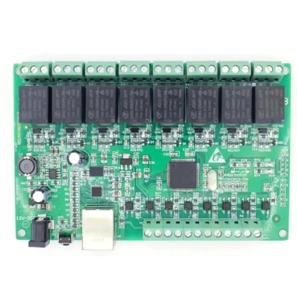 8 Way IO 8 канальный сетевой релейный веб-релейный двойной контроль Ethernet TCP Modbus