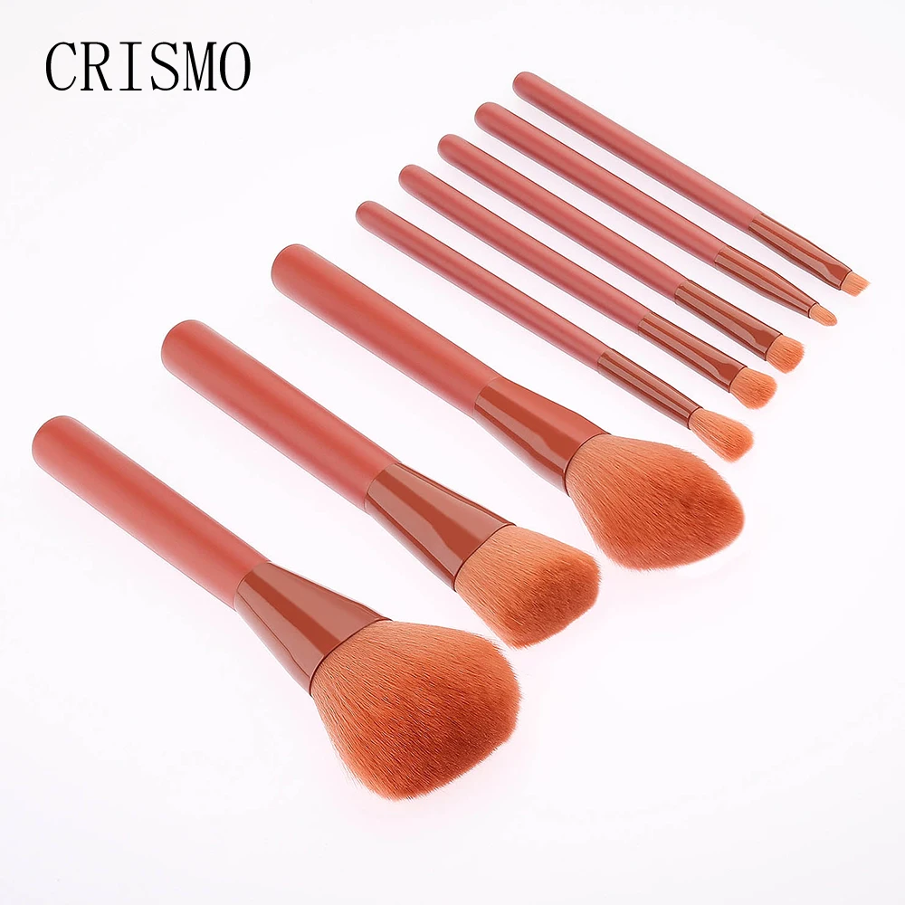 CRISMO Fashion Pink Handle Make Up Brushes Professional Foundation Powder Eye Shadow Blending Makeup Brush Set 5
