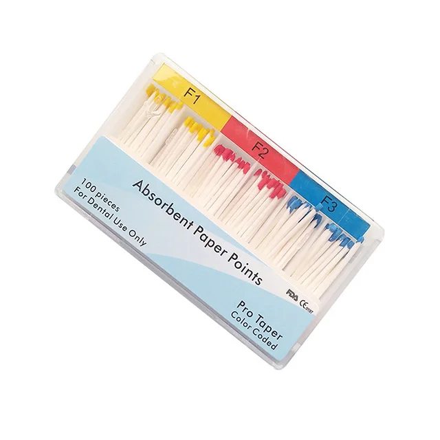 Assorted F1-F3 Одобренные CE стоматологические абсорбирующие бумажные точки F1F2F3 ПроТейпер бумажные точки корень каннальная эндодонтика абсорбция стоматологические материалы - Цвет: Assorted F1-F3