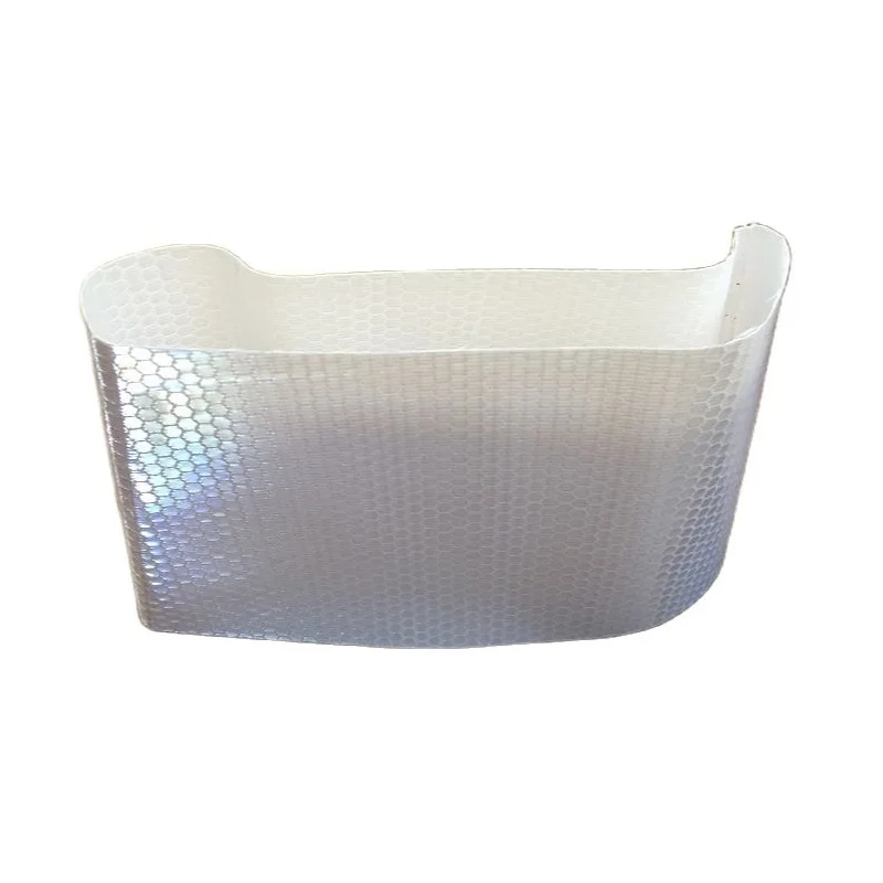 High Visibility PVC Reflective Traffic Sleeve White Reflective Cover For Road Safety Cone