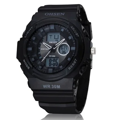 

Hot Selling Ohsen Onsun Ad1216 Multi-functional Dual Display Electronic Waterproof Outdoor LED Watch