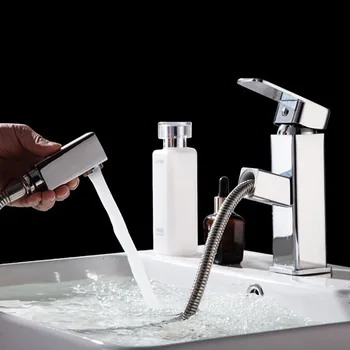

Pull Out Rotatable Torneira Banheiro Basin Faucet Brass Hot And Cold Mixing Kitchen Accessories Sink Installation