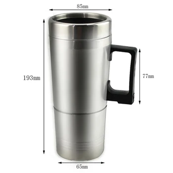 

1 Set Travel Heating Cup Cigarette Lighter Thermal Insulated Mug Coffee Water