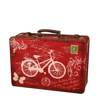 

Vintage Luggage Storage Box Window Display Suitacase Wedding Photography Prop Gift Cosmetics Jewelry Groceries Locker Decoration