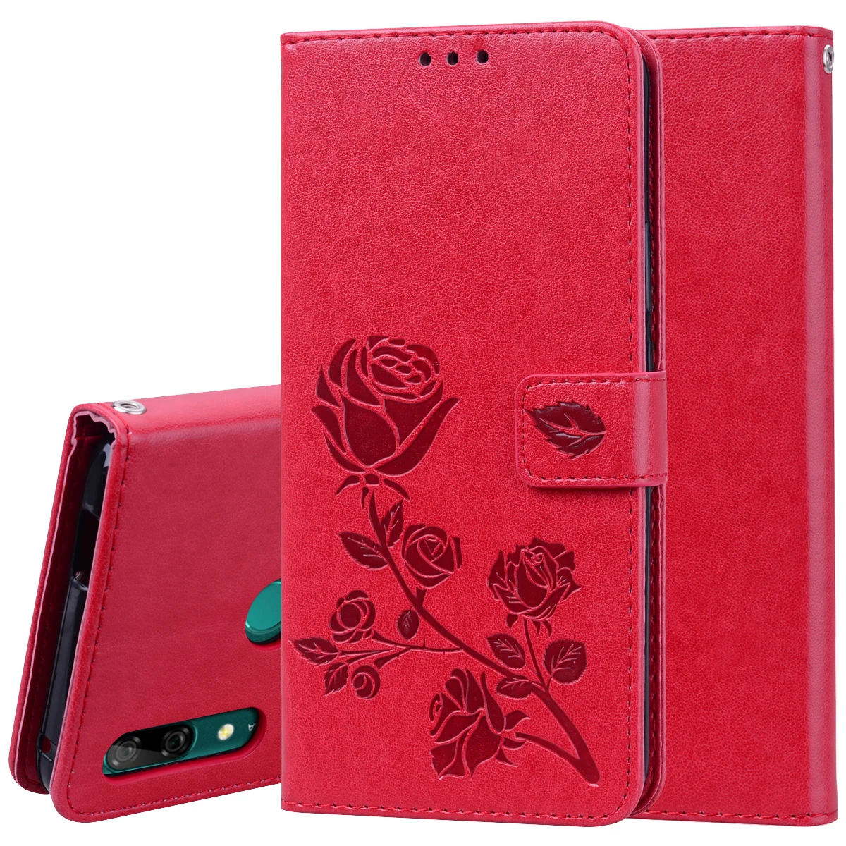 Для Fundas huawei P Smart Z чехол флип чехол 3D цветы Роскошный кожаный бумажник задний Чехол для телефона для Couqe huawei P Smart Z STK-LX1
